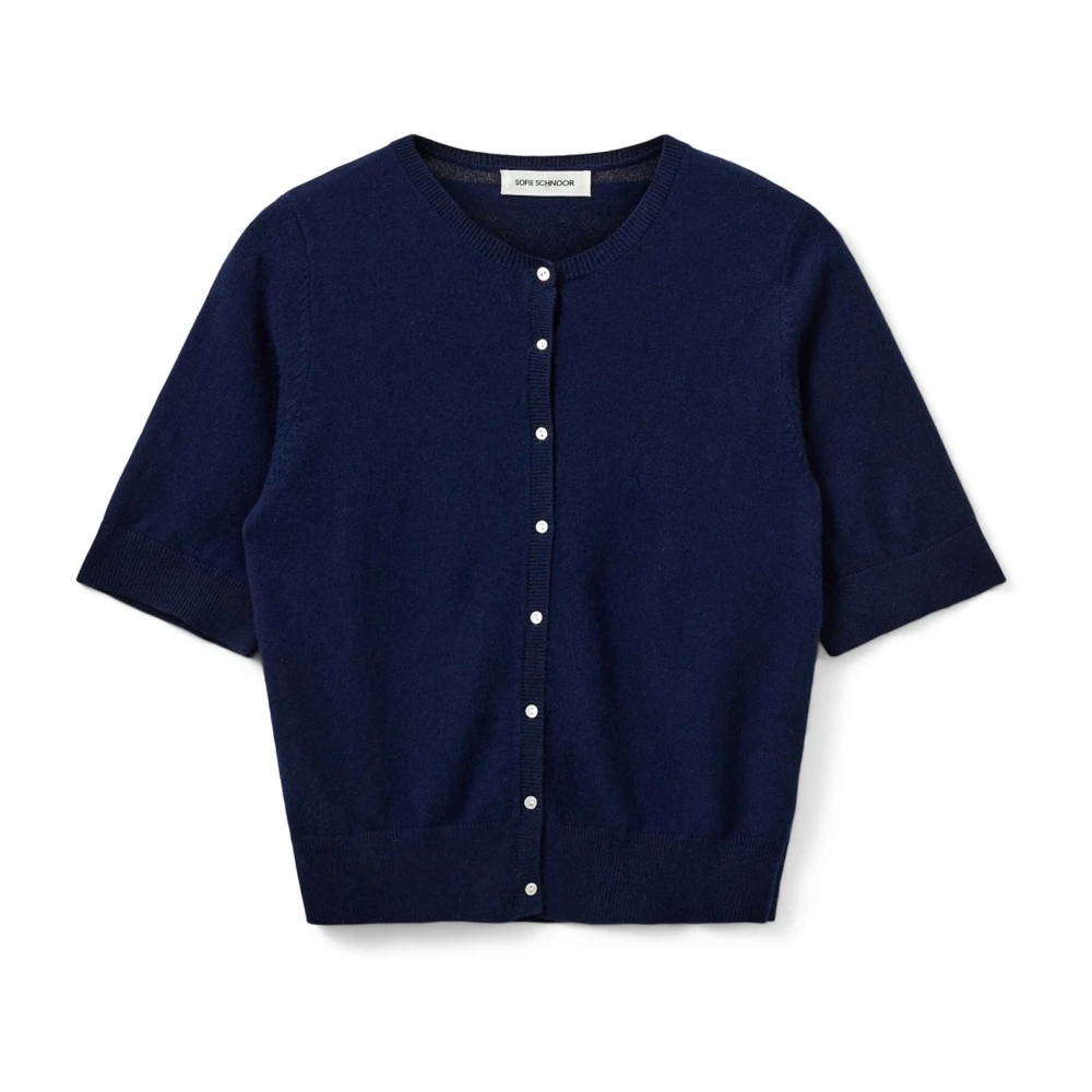 Sofie Schnoor Blue Sunasw Cardigan - Female - Cardigans - M - Knitwear