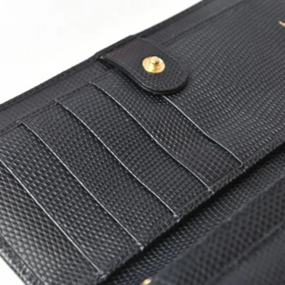 Salvatore Ferragamo Pre-owned Leather wallets Black Dames