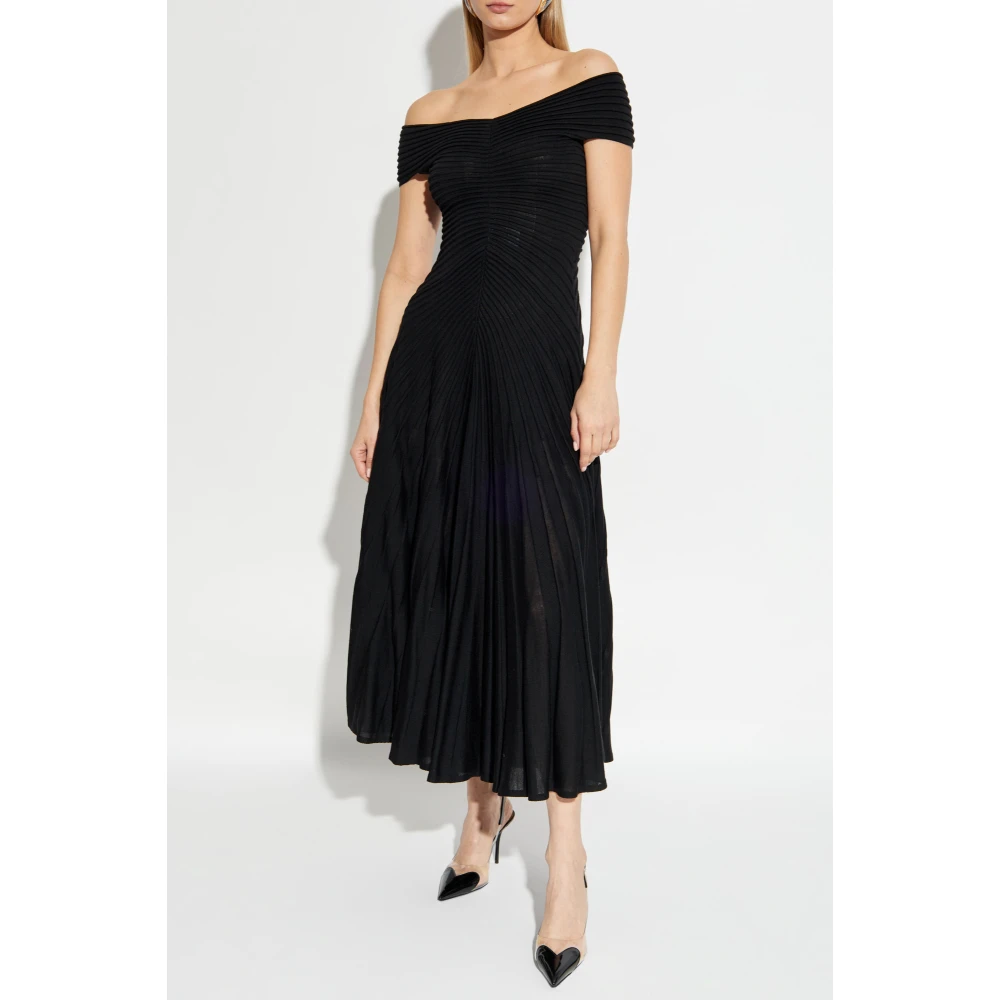 Alaïa Wollen jurk Black Dames