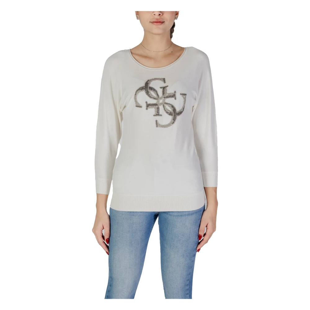 Guess Lente Zomer Dames Sweatshirt Collectie White Dames