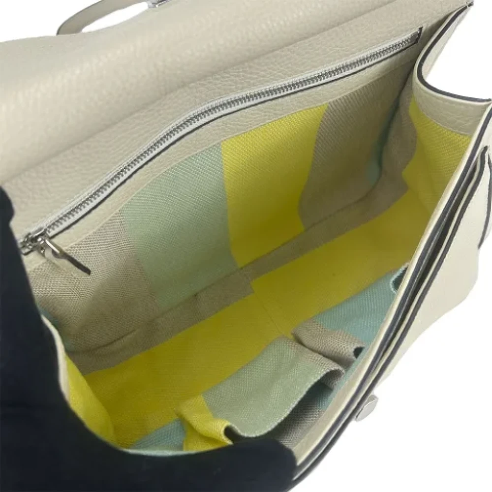 Gucci Vintage Pre-owned Leather gucci-bags White Dames