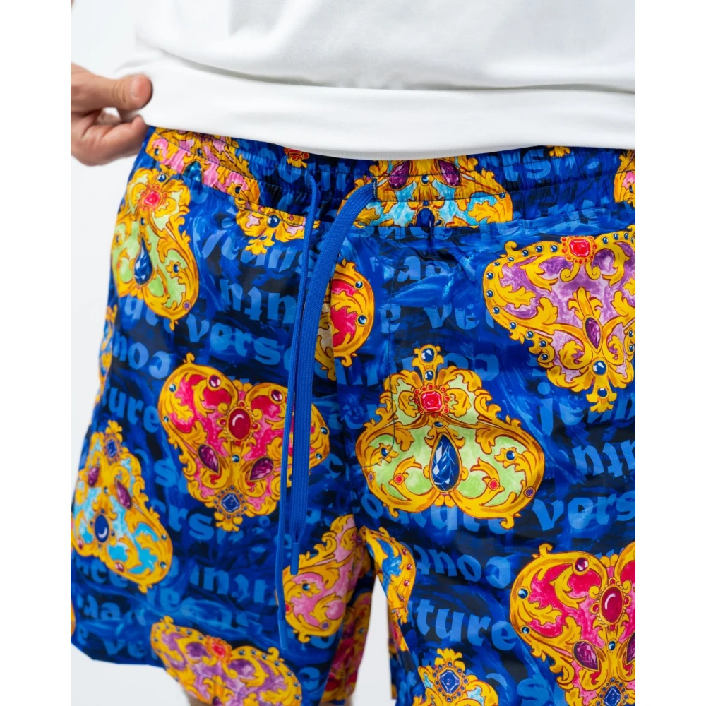 Versace Jeans Couture Hart Couture Zwembroek Blauw Blue Heren