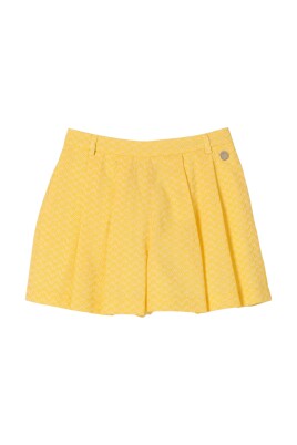 chevron-pattern-pleated-shorts