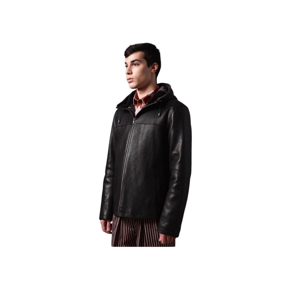 Poche Paris Stijlvolle Jas voor Mannen Black Heren