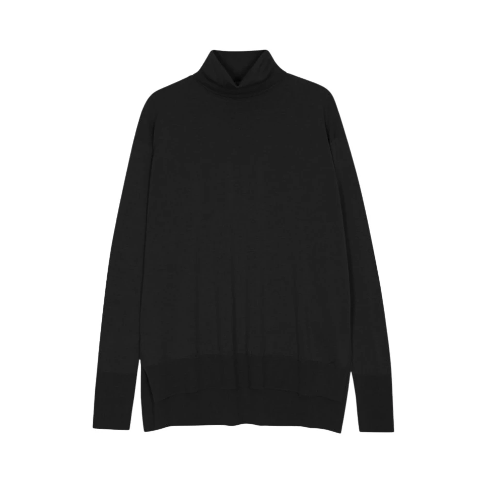 John Smedley Klassieke Jersey Trui voor Mannen Black Dames