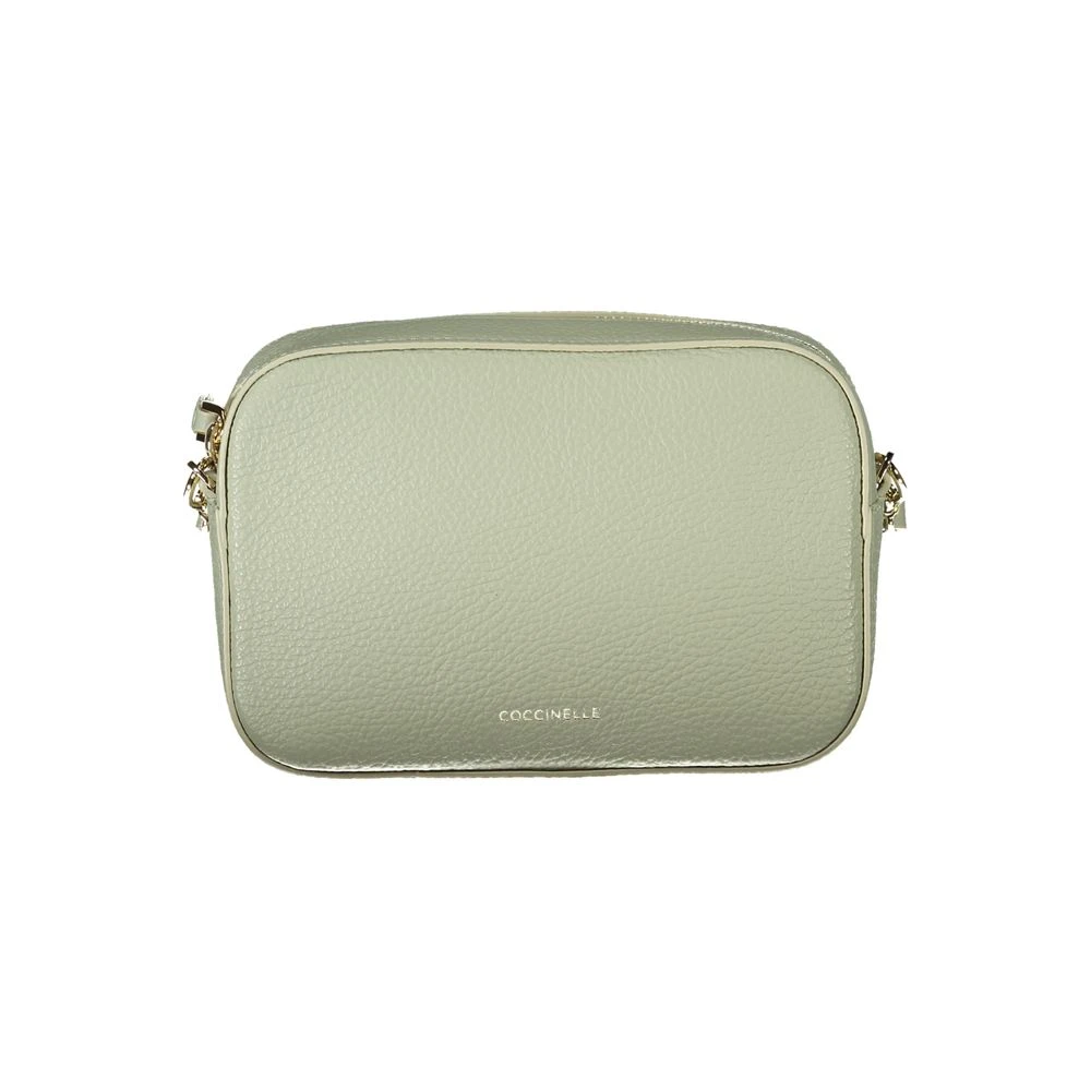 Coccinelle Groene Leren Schoudertas met Verstelbare Band Green Dames