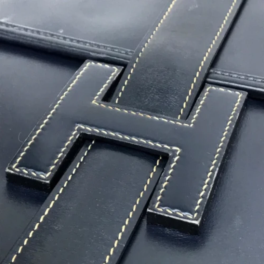 Hermès Vintage Pre-owned Canvas clutches Blue Dames
