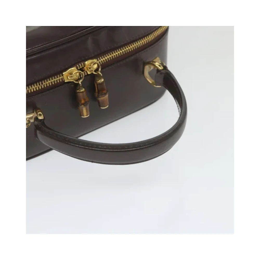 Gucci Vintage Pre-owned Metal handbags Brown Dames