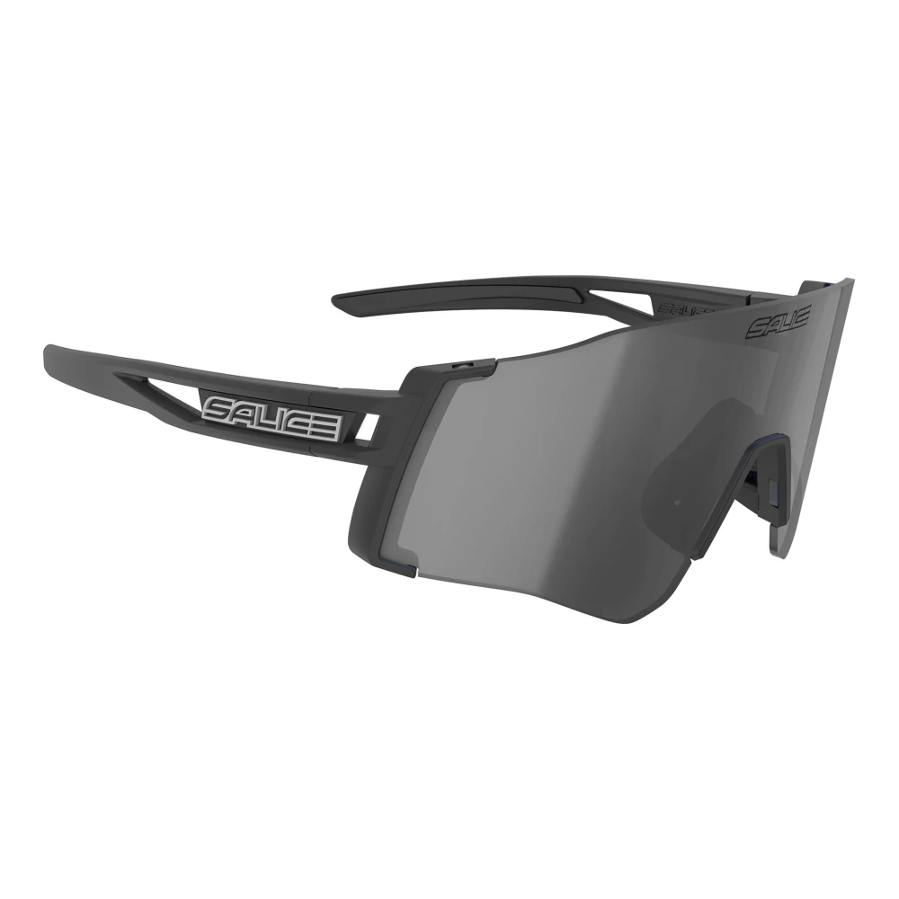 Salice Men's Black/Orange Lens Sunglasses Model 026