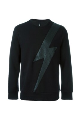 black-sweatshirt-with-faux-leather-flash