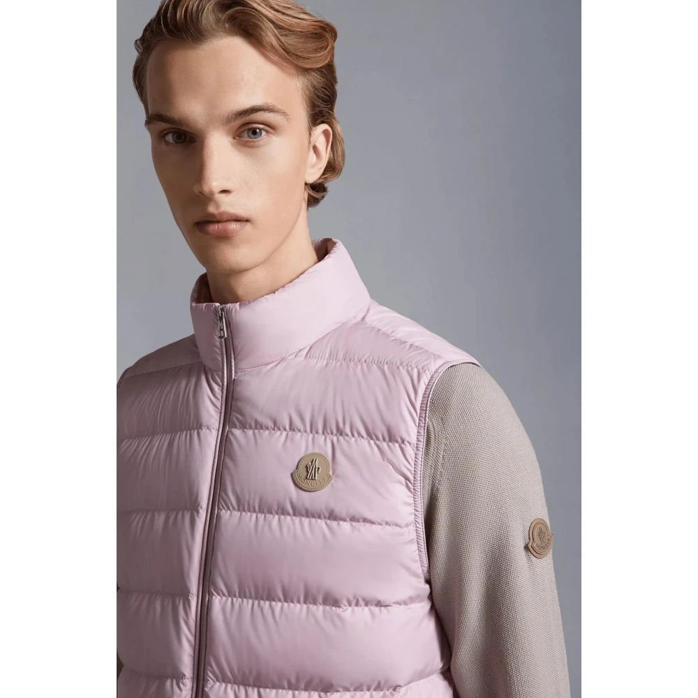 Moncler Lichtgewicht Roze Donsvest Pink Heren