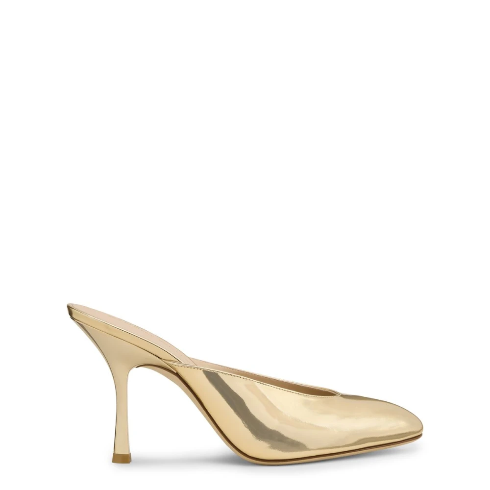 Stuart Weitzman Women's Yellow Heeled Mules, 4 Uk, Madison Mule 85