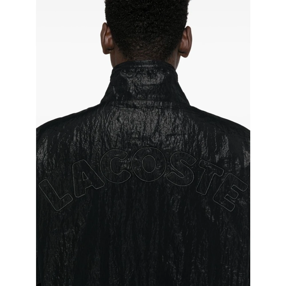 Lacoste Logo Patch Cropped Jack Waterdicht Black Heren