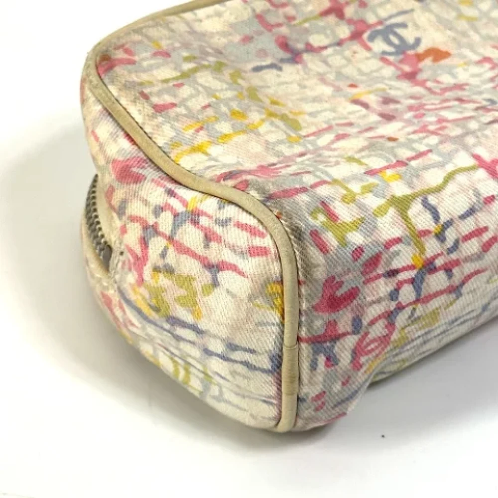 Chanel Vintage Pre-owned Canvas clutches Pink Dames