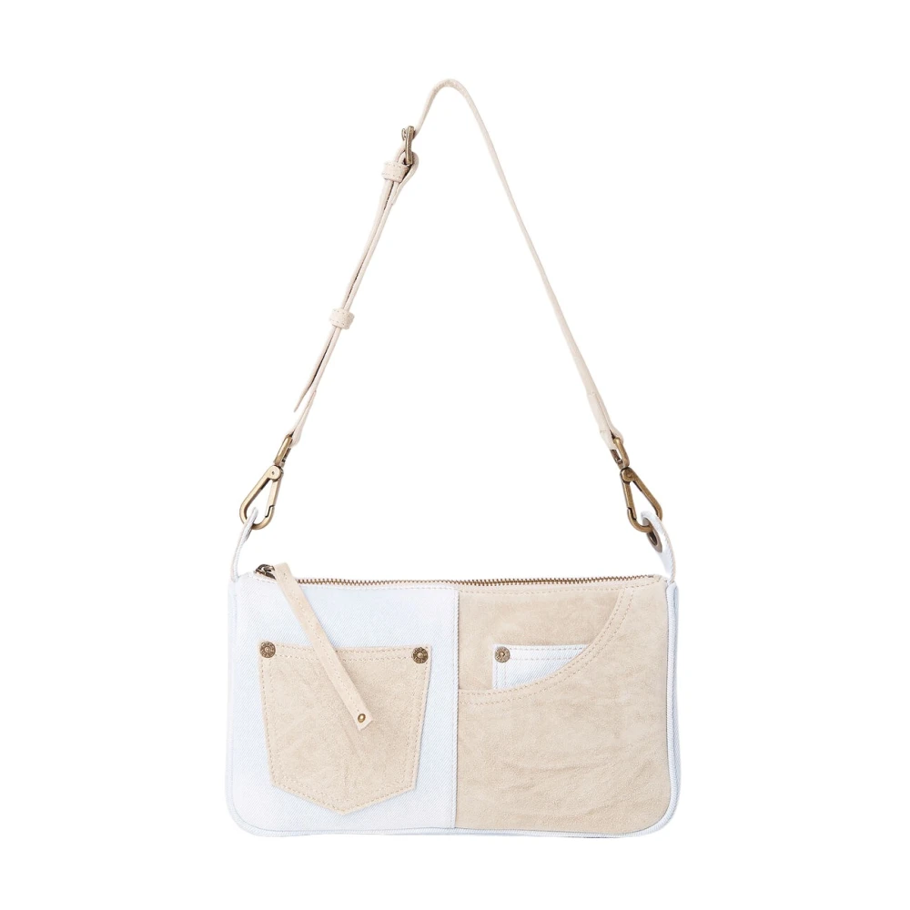 Guess Donna Beige Borse, Taglia Unica, New,
