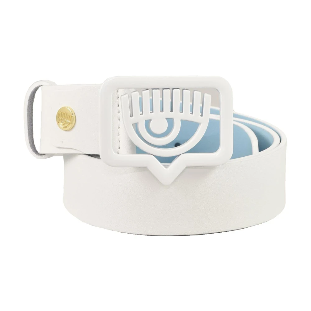 Chiara Ferragni Collection Stijlvol leren accessoire White Dames