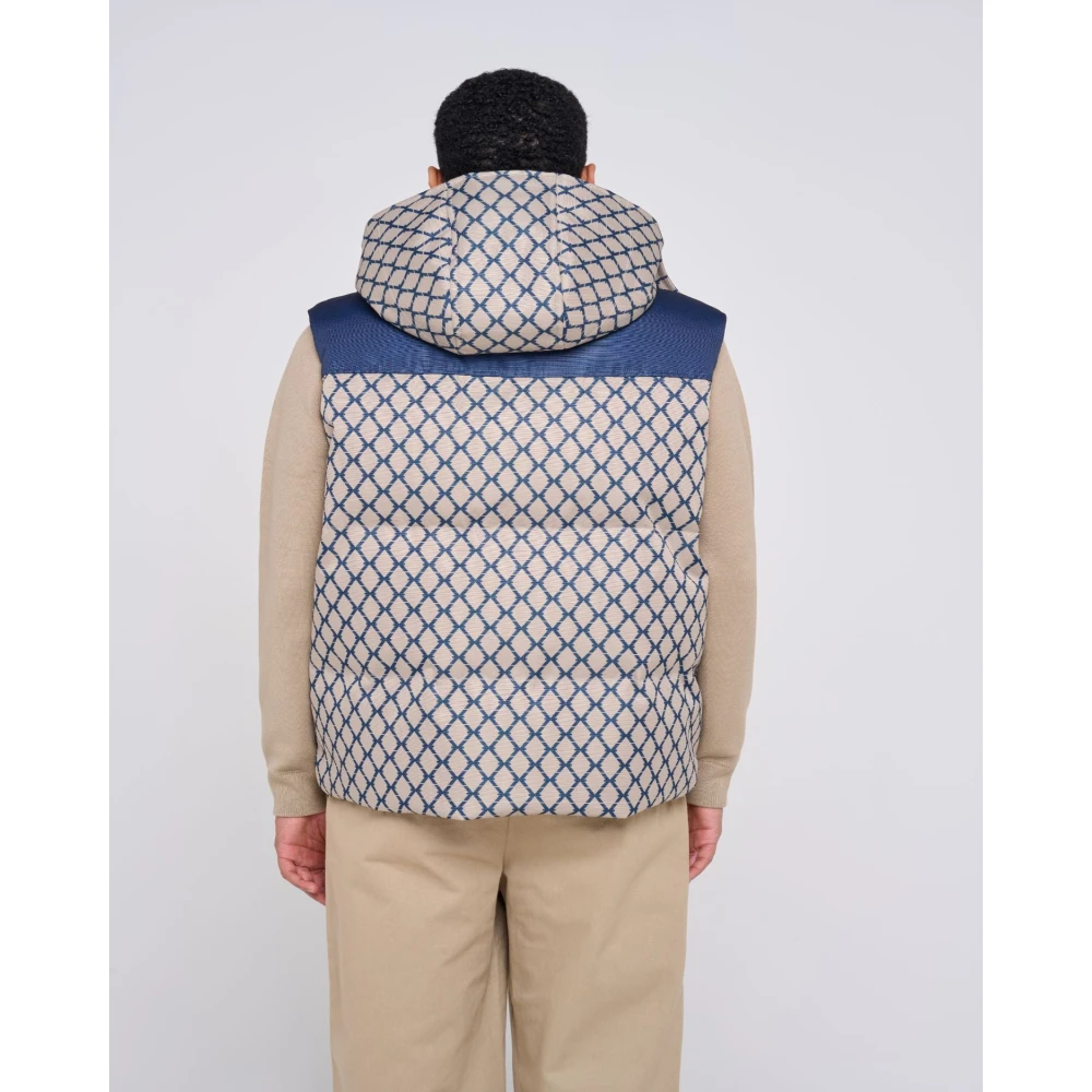 John Richmond Gewatteerd vest met capuchon Multicolor Heren