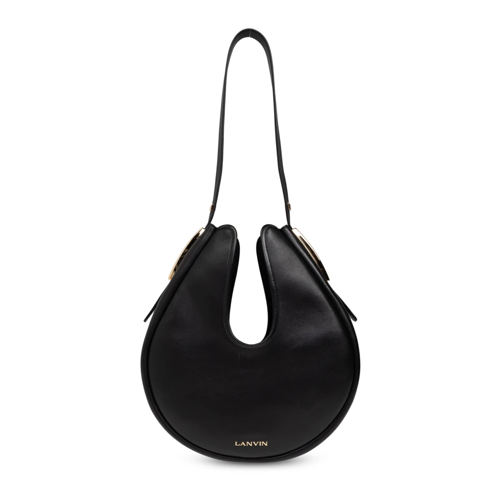 Lanvin Cymbal PM hobo tas Black Dames