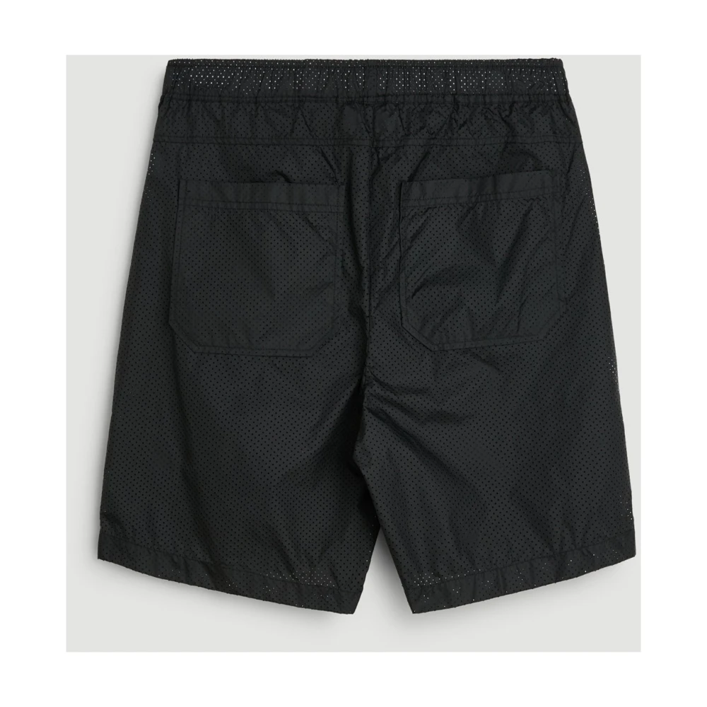 Soulland Sander geperforeerde shorts Black Unisex