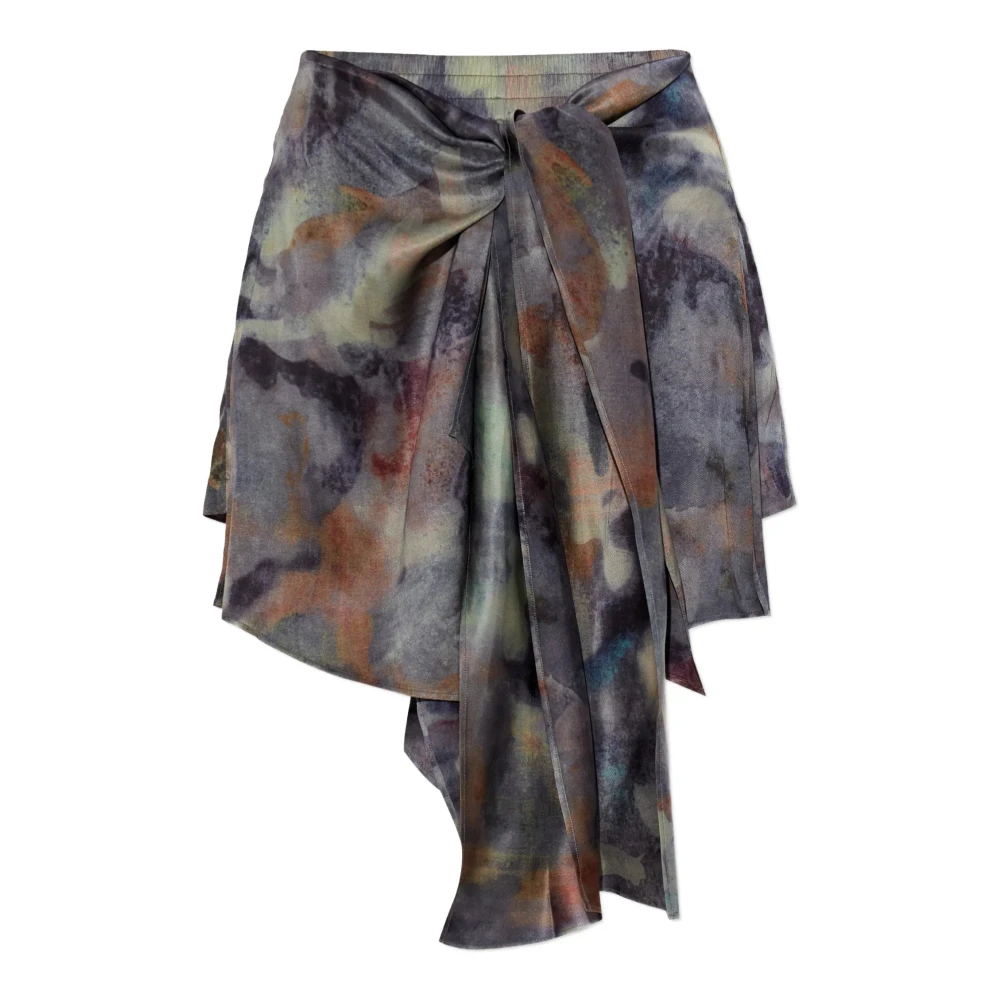 Diesel Women's Multicolor S-Talia Knotted Skort - Short Skirts - 2XS - Skirts