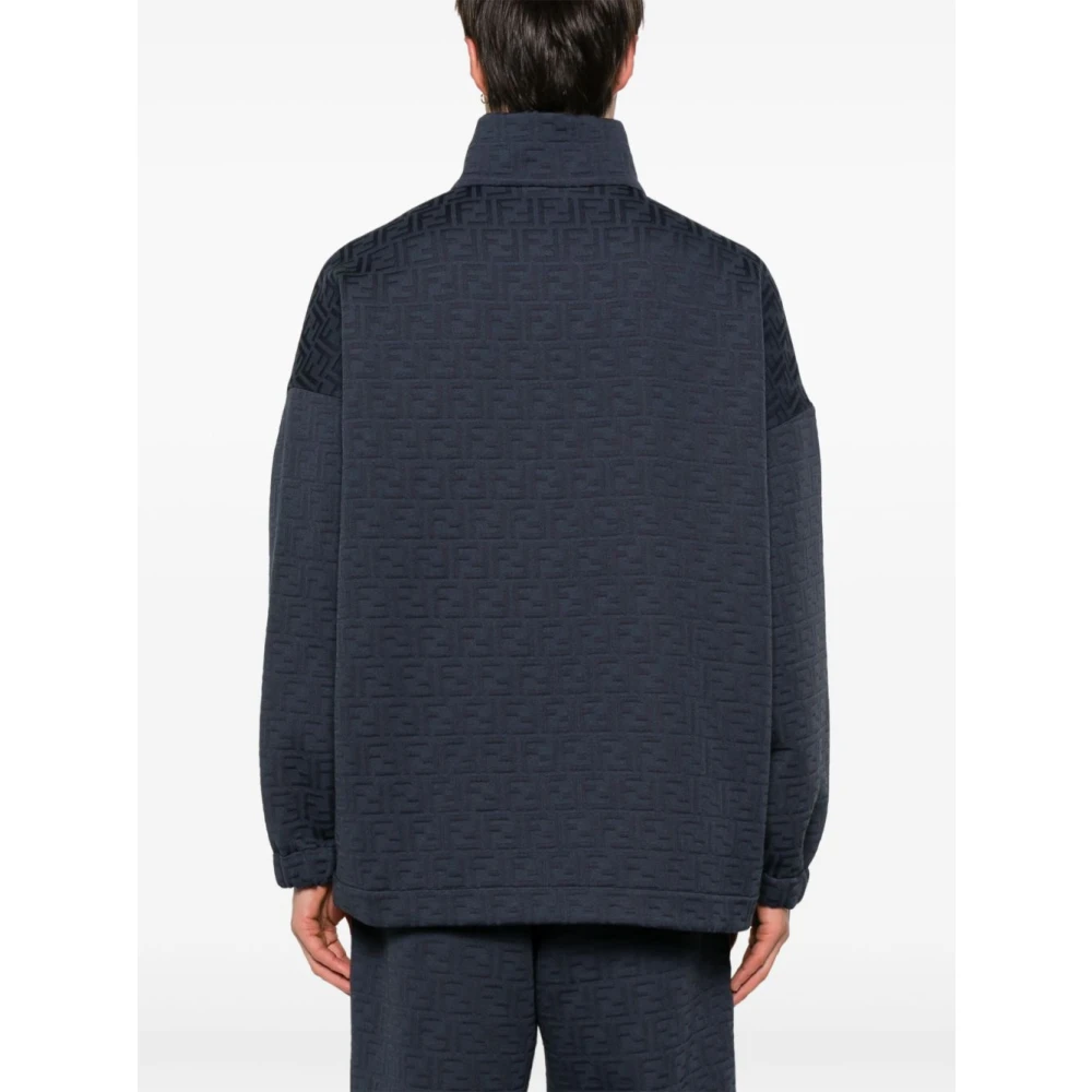 Fendi Stijlvolle Sweaters Collectie Blue Heren