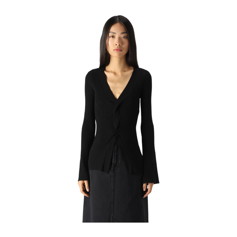 Twinset Stijlvolle Gebreide Top Black Dames