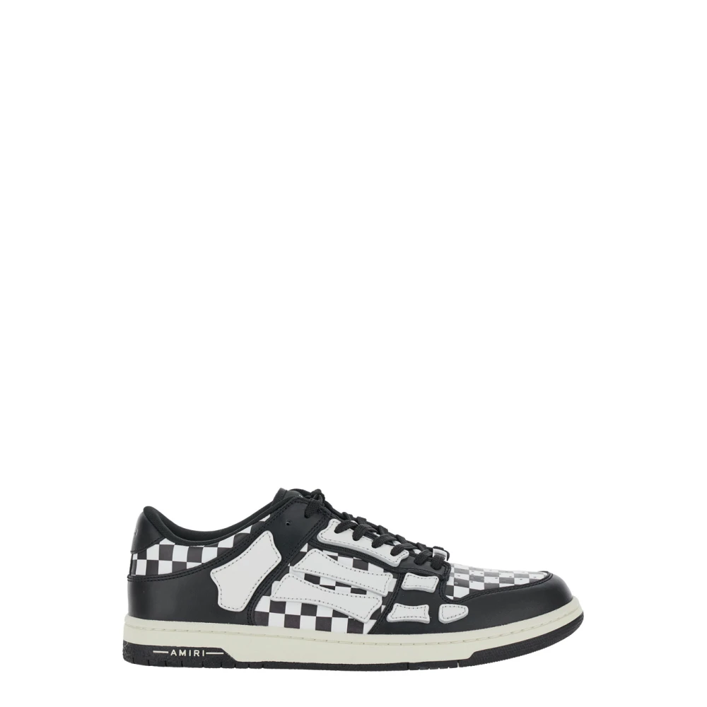 Amiri Men's White Sneakers, 9 Uk, Checker Low Top Trainers