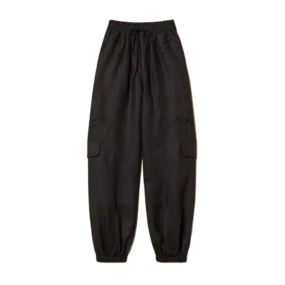 Twinset Mujer Negro - Pantalones Jogger - Trousers - L