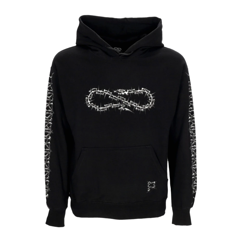 Propaganda Zwarte lichtgewicht hoodie met slangenlogo Black Heren