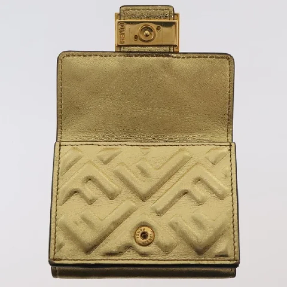 Fendi Vintage Pre-owned Canvas wallets Yellow Dames