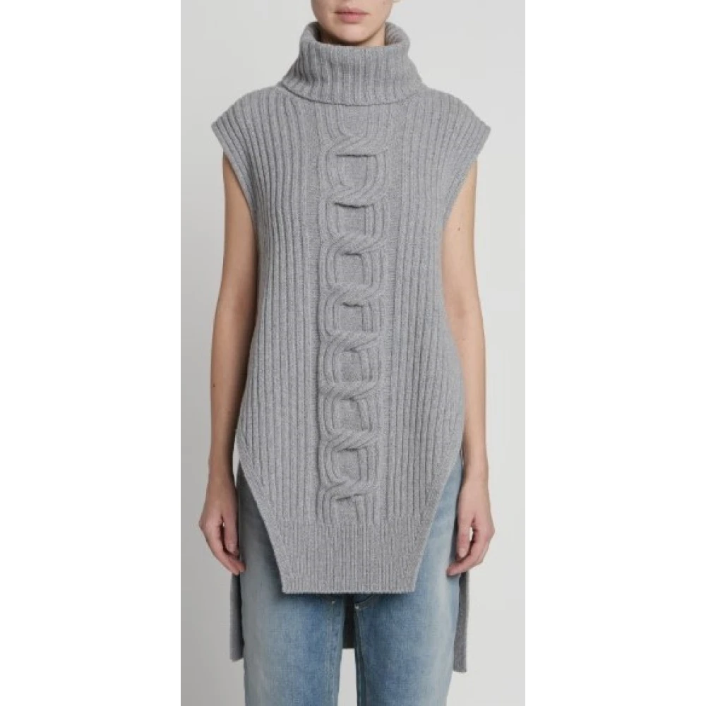 Stella Mccartney Gezellige Turtleneck Sweater Gray Dames