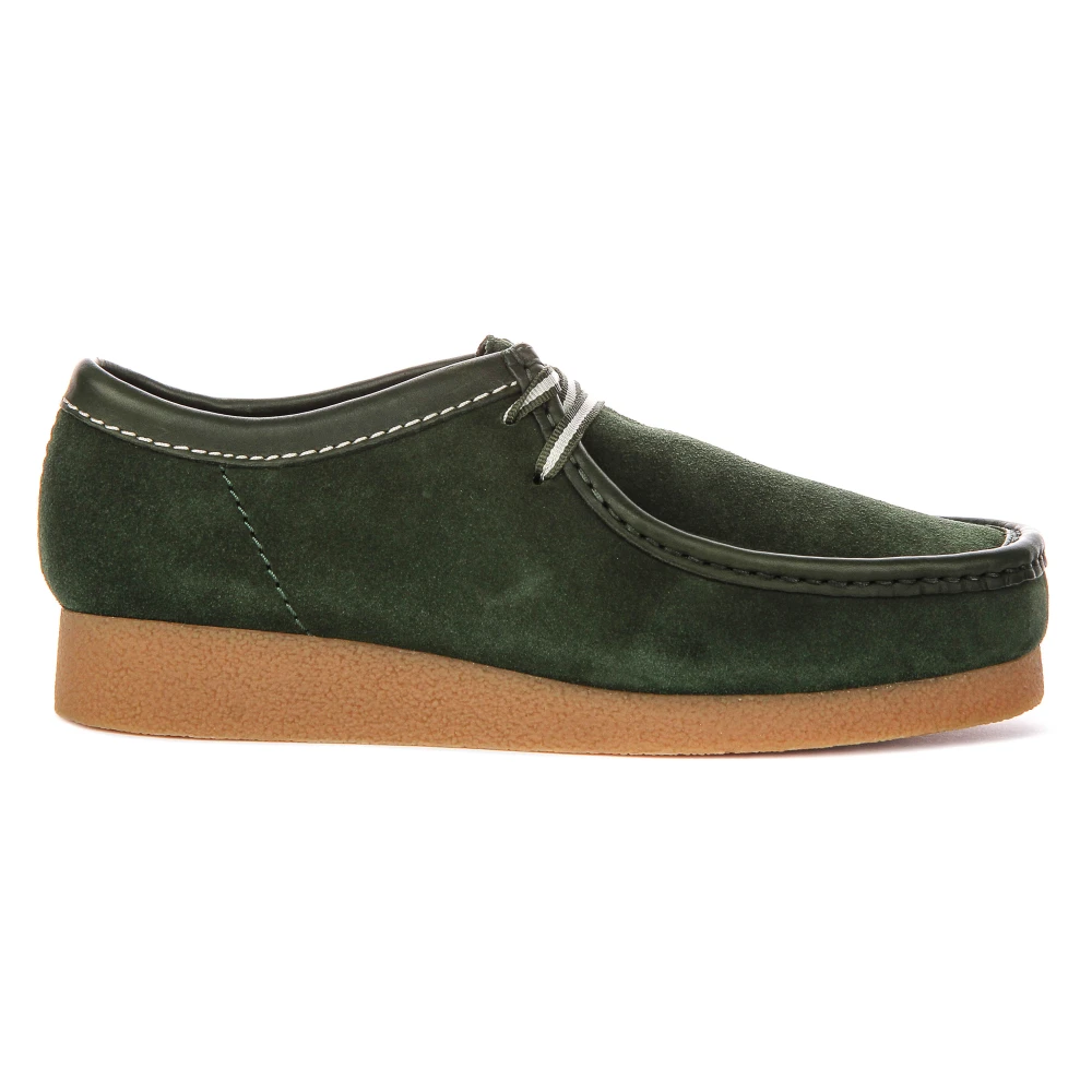 Clarks Men's Green Wallabee Evo - Laced Shoes - 9 Uk - Shoes