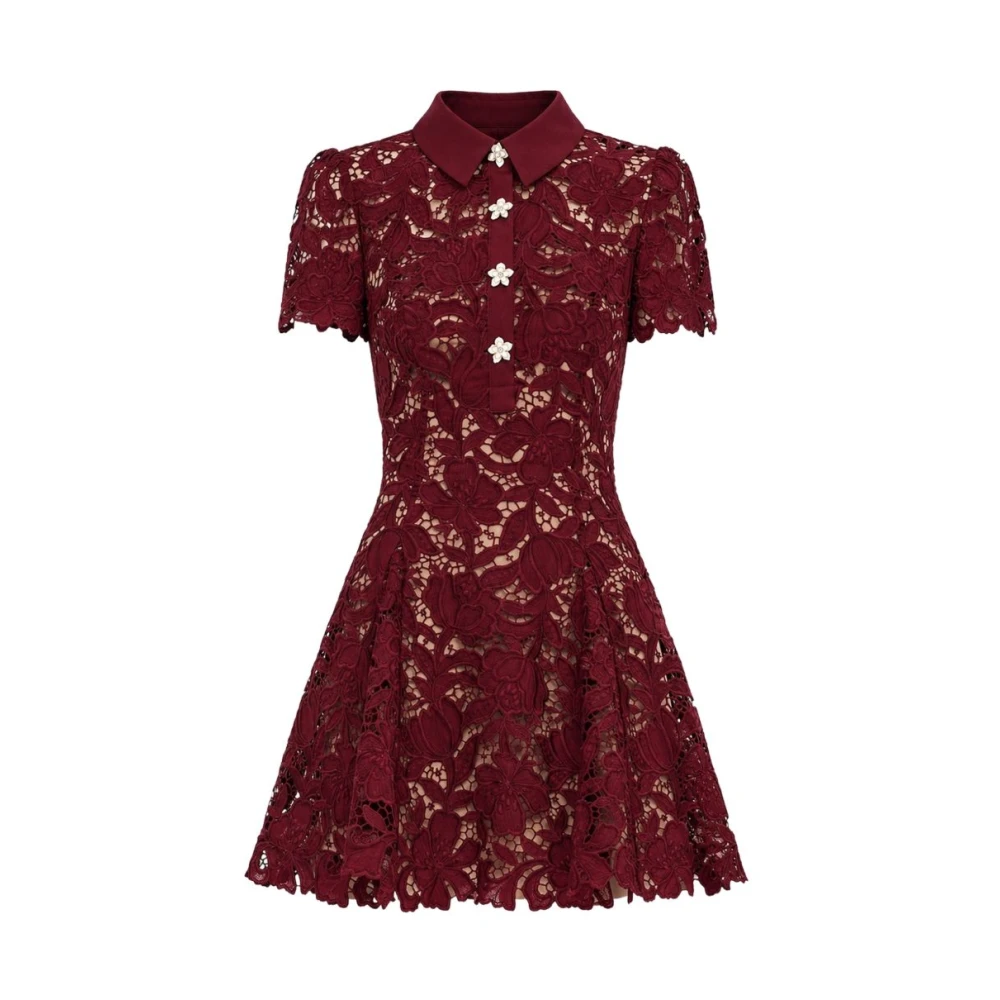 Self Portrait Red Dresses - Female - Short Dresses - Xs - Dresses