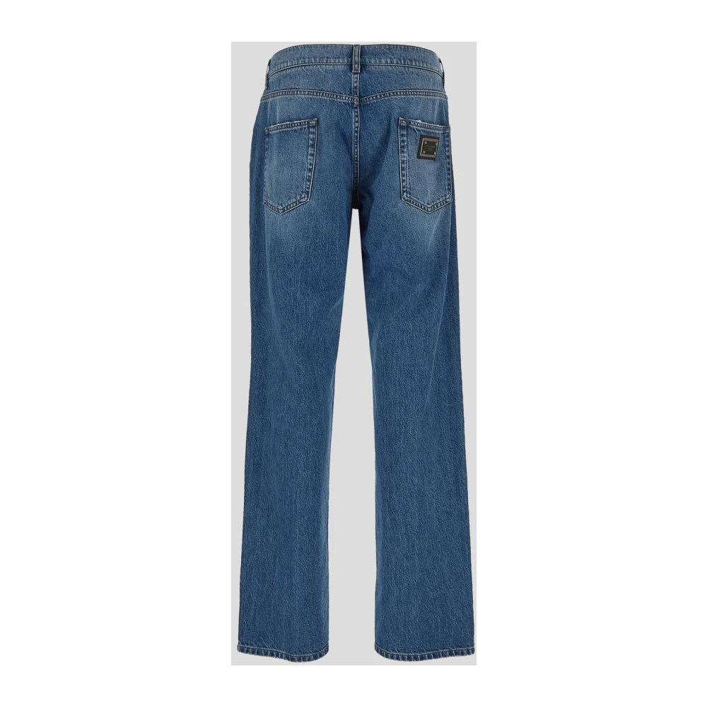 Dolce & Gabbana Klassieke katoenen jeans Blue Heren