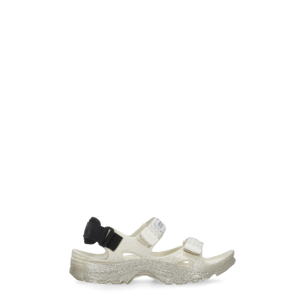 Gouden Glitter Platte Sandalen Lanvin Dames Miinto.be