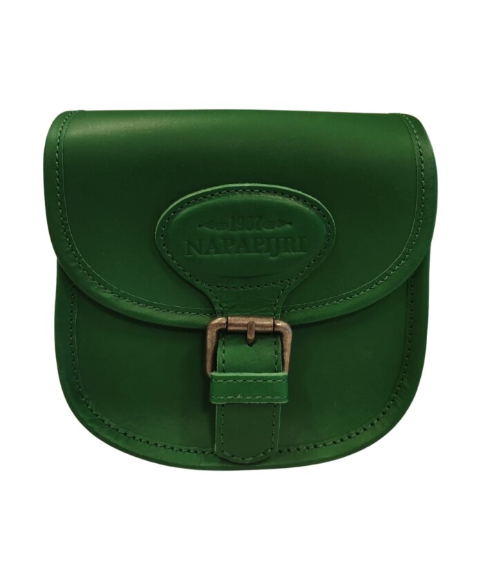 sac-en-cuir-vert-femme-avec-bouton