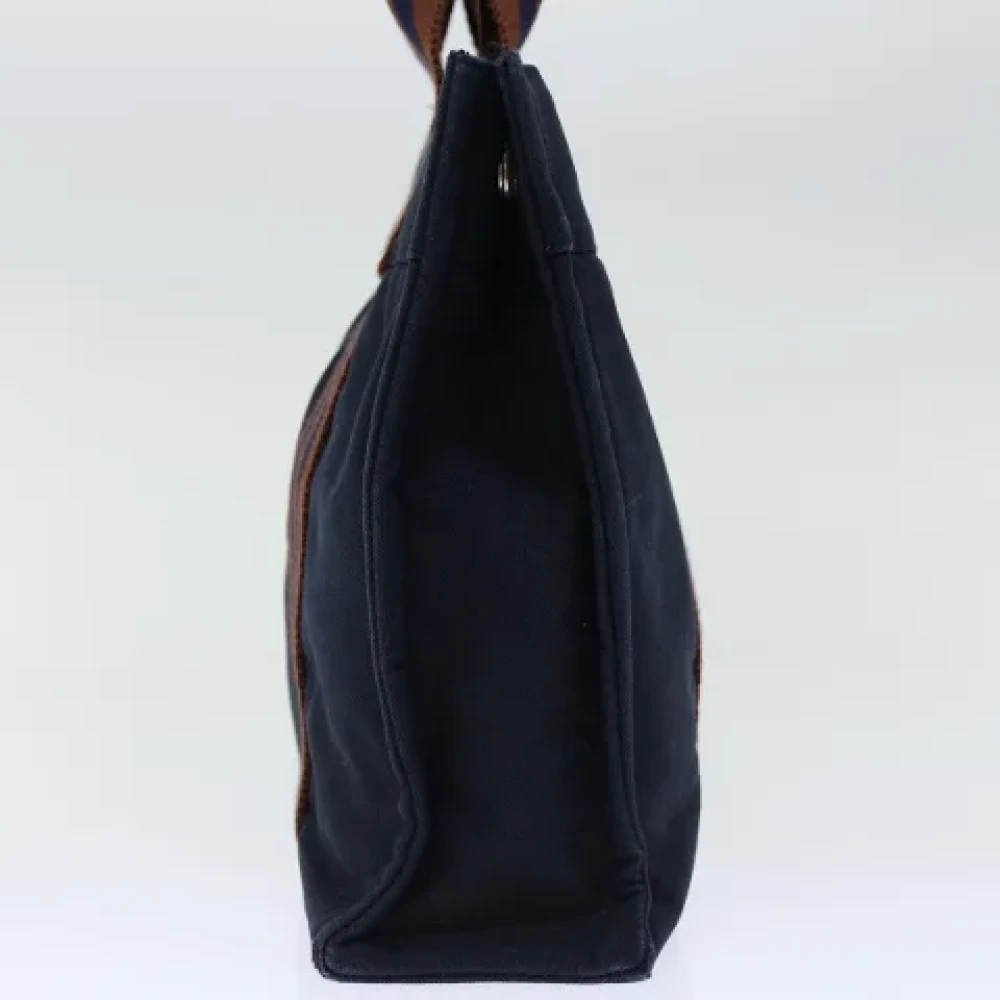 Hermès Vintage Pre-owned Canvas handbags Blue Dames