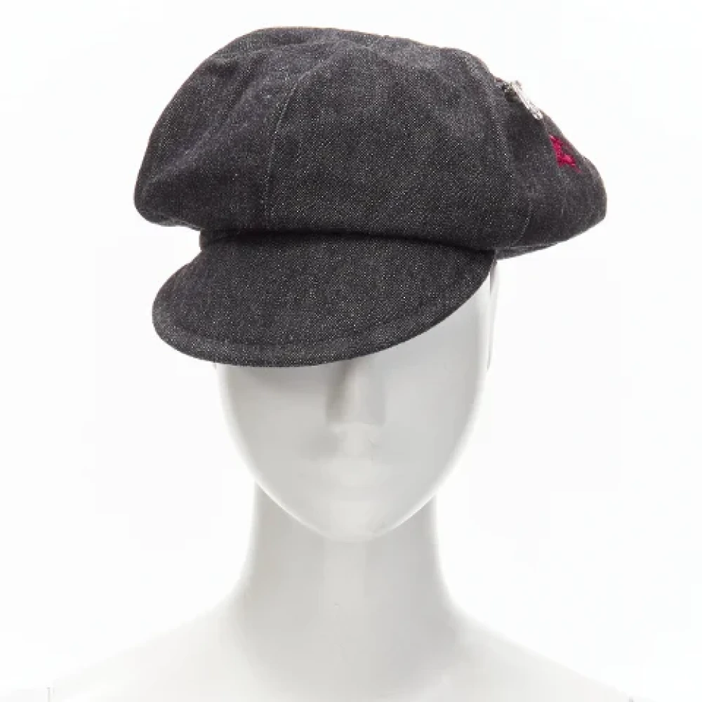 Burberry Vintage Pre-owned Denim hats Black Dames