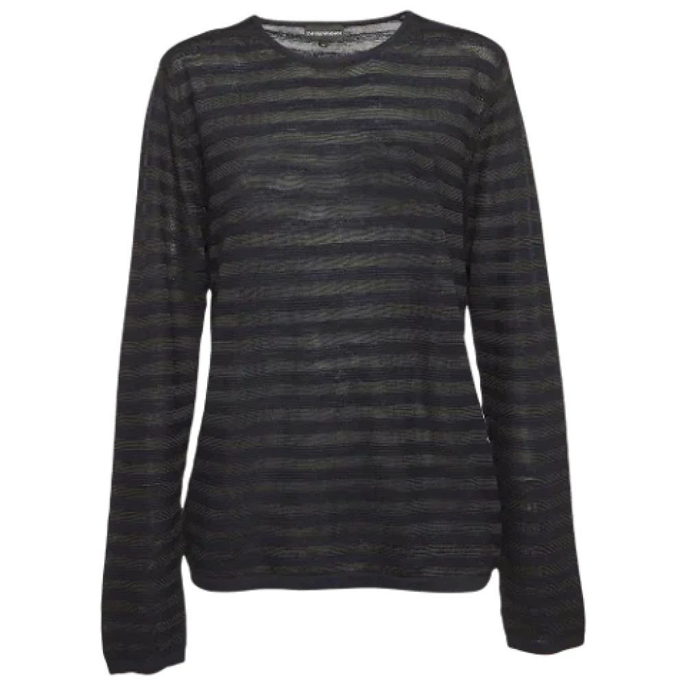 Armani Pre-owned Knit tops Black Dames