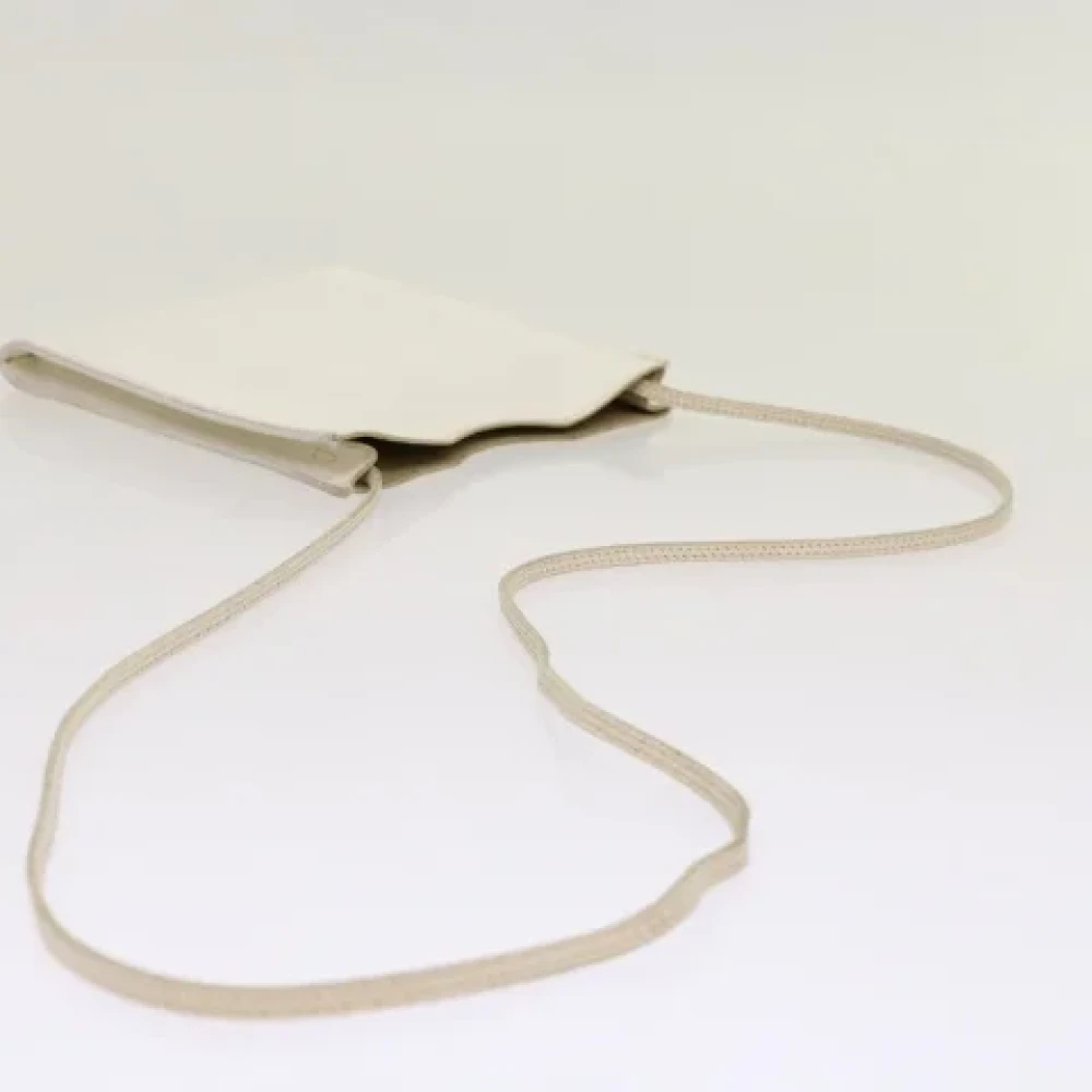 Hermès Vintage Pre-owned Leather shoulder-bags White Dames