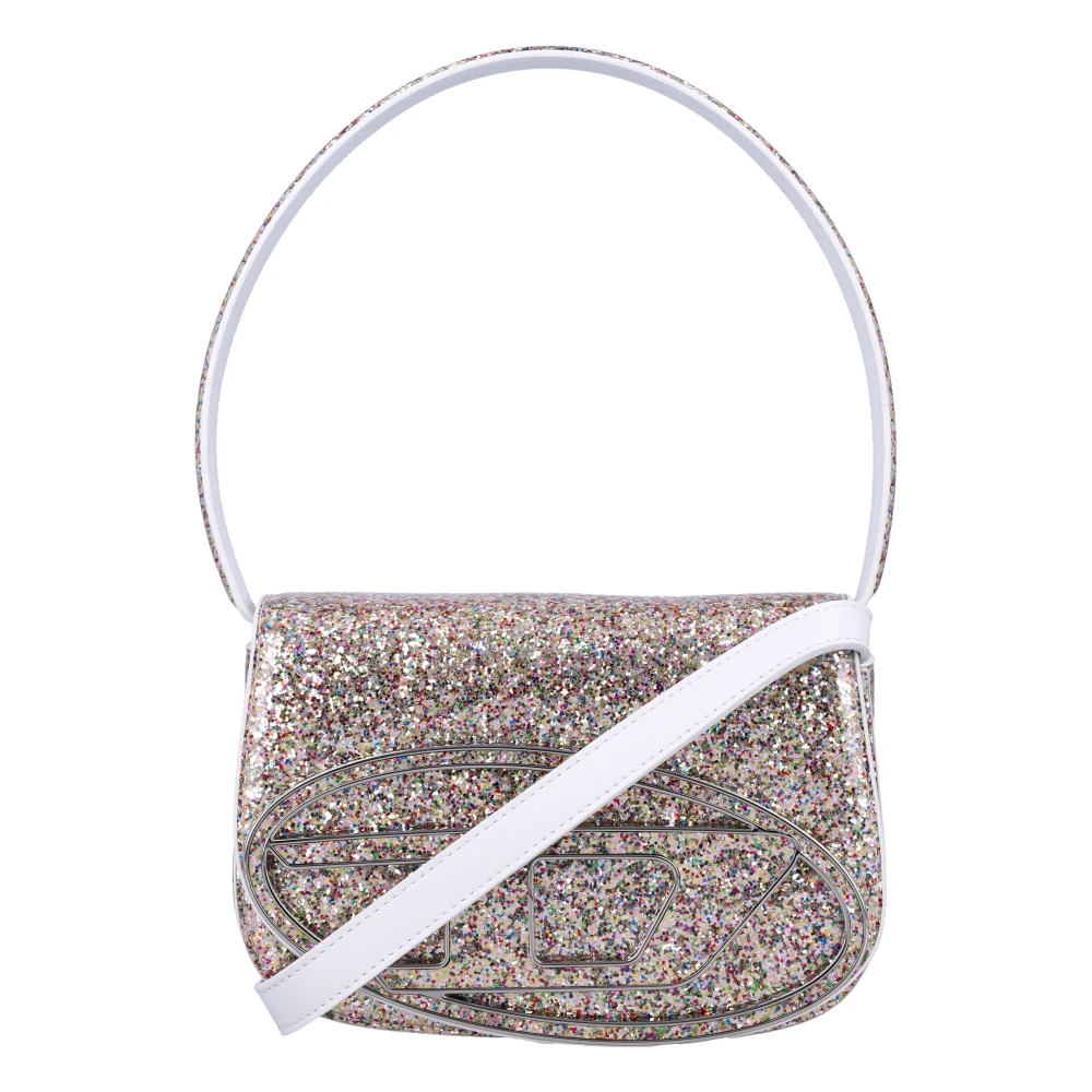 Diesel Glitter Handtas Mix Aw24 Brown Dames