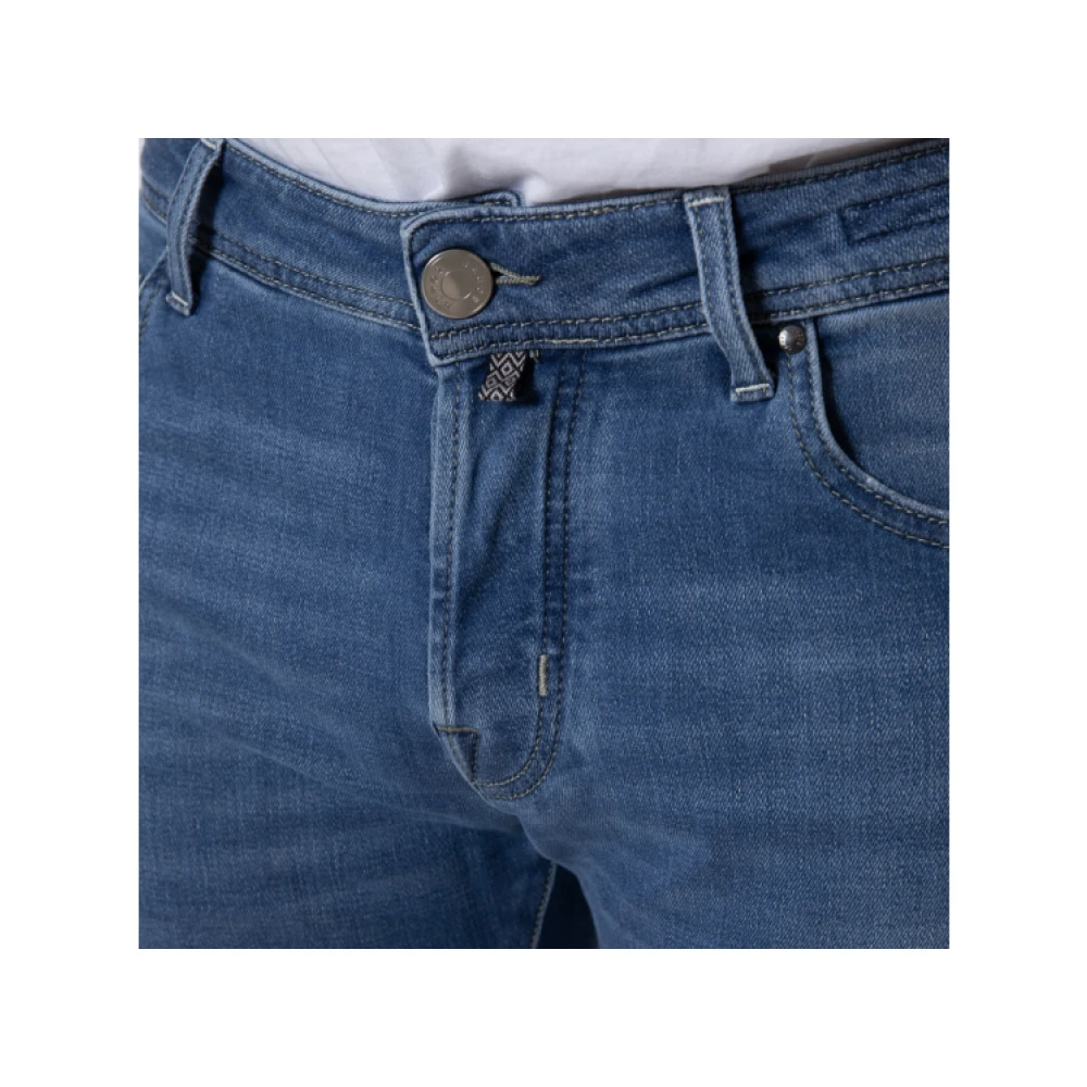 Jacob Cohën Slim Fit Vervaagde Blauwe Jeans Blue Heren