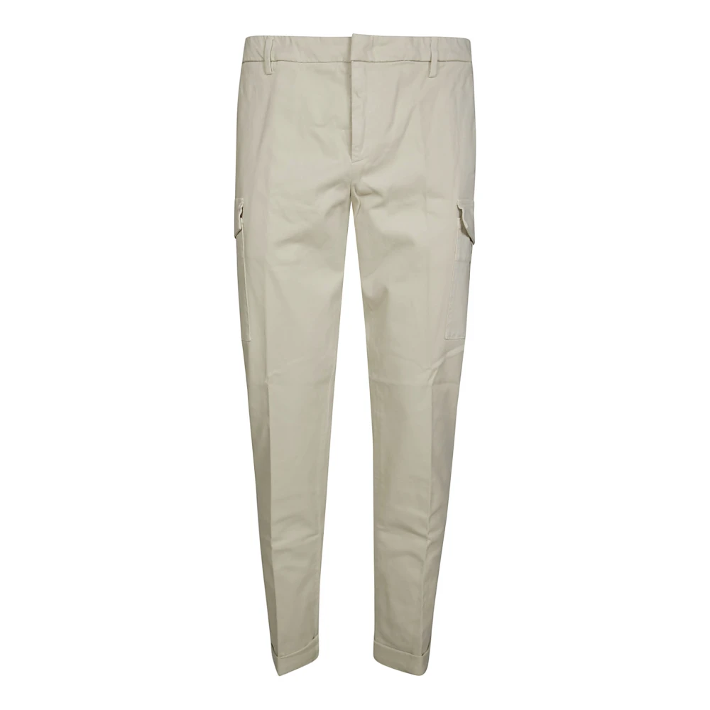 Dondup Cargo gabardine broek voor mannen Beige Heren