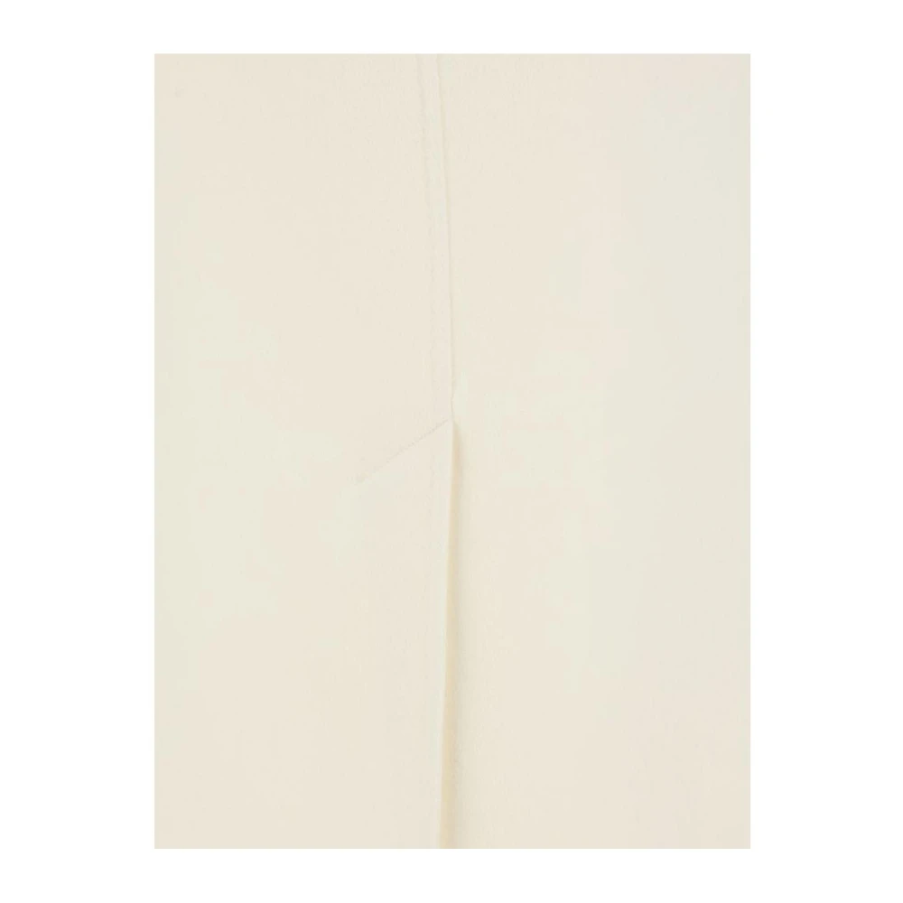 Valentino Midi Wollen Rok met Split White Dames