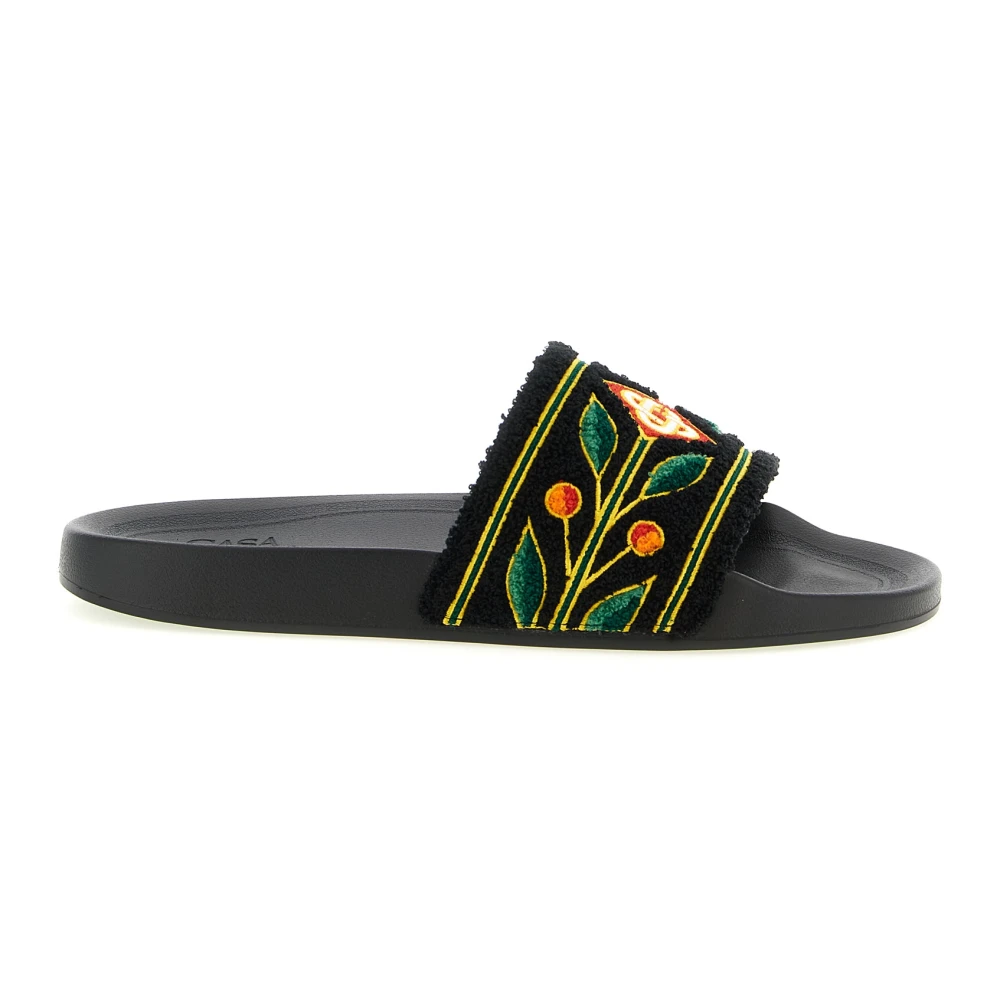 Casablanca Men's Black Laurel Terry Slider