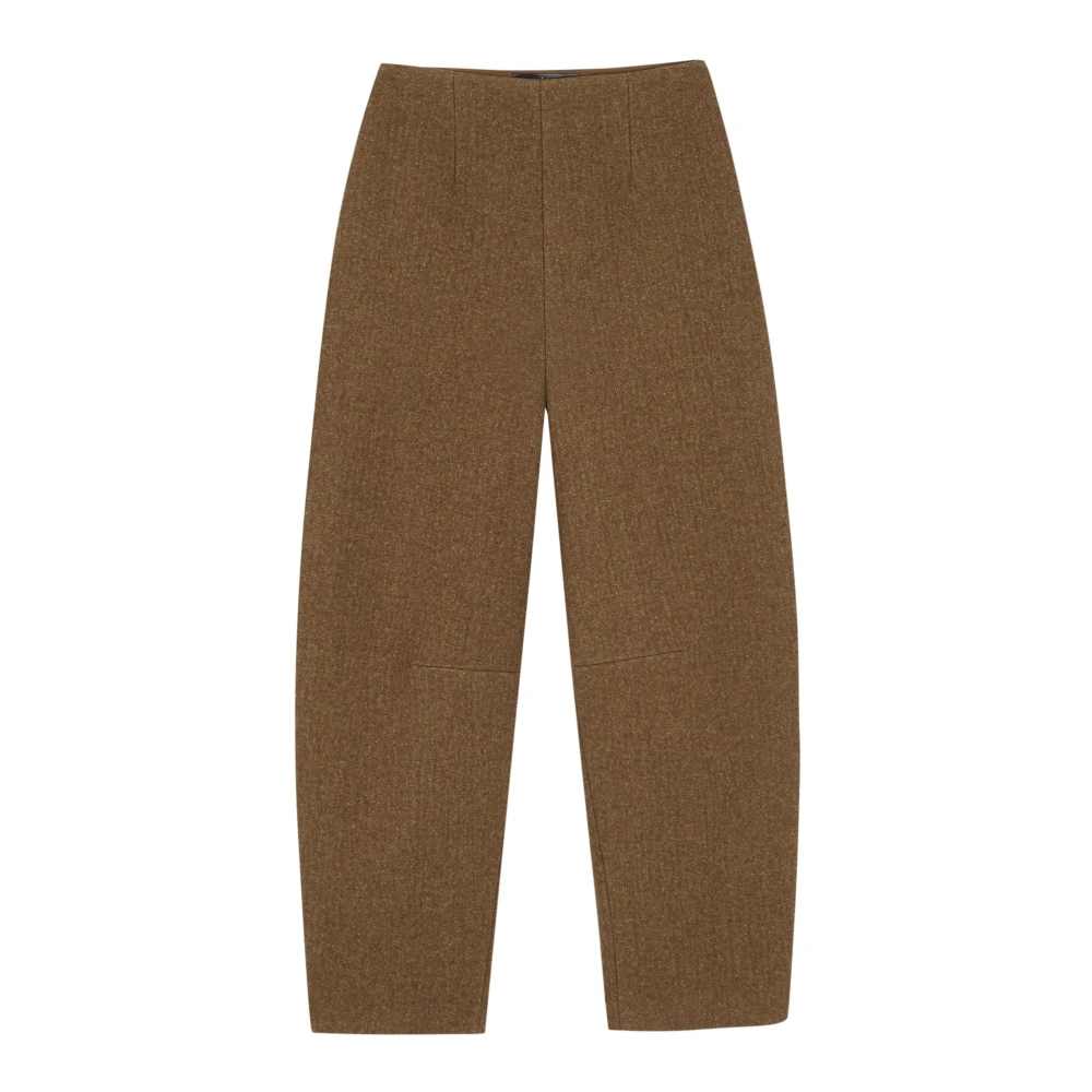 Cortana Brown Tapered Trousers, Female, Xs, Tapered Trousers