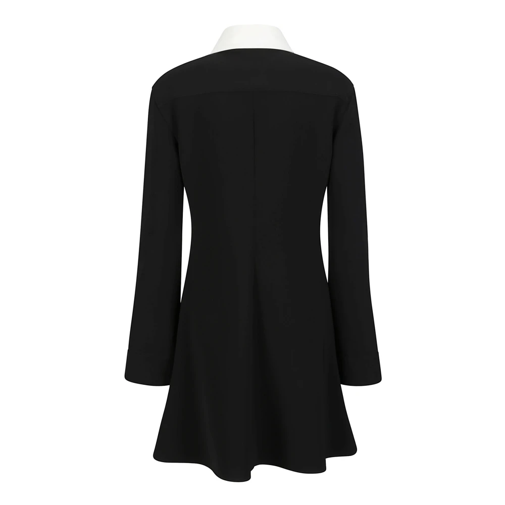 Courrèges Stretch Polo Mini Jurk Black Dames