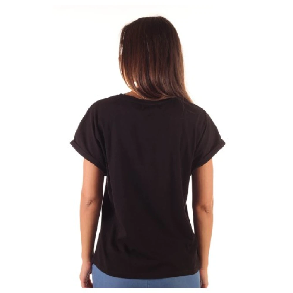 Only Dames Katoenen T-Shirt Black Dames