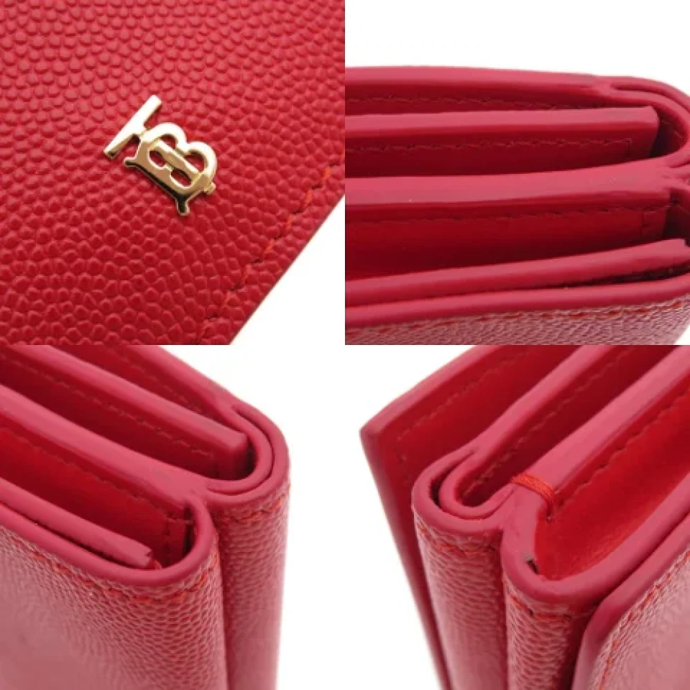Burberry Vintage Pre-owned Leather wallets Red Dames