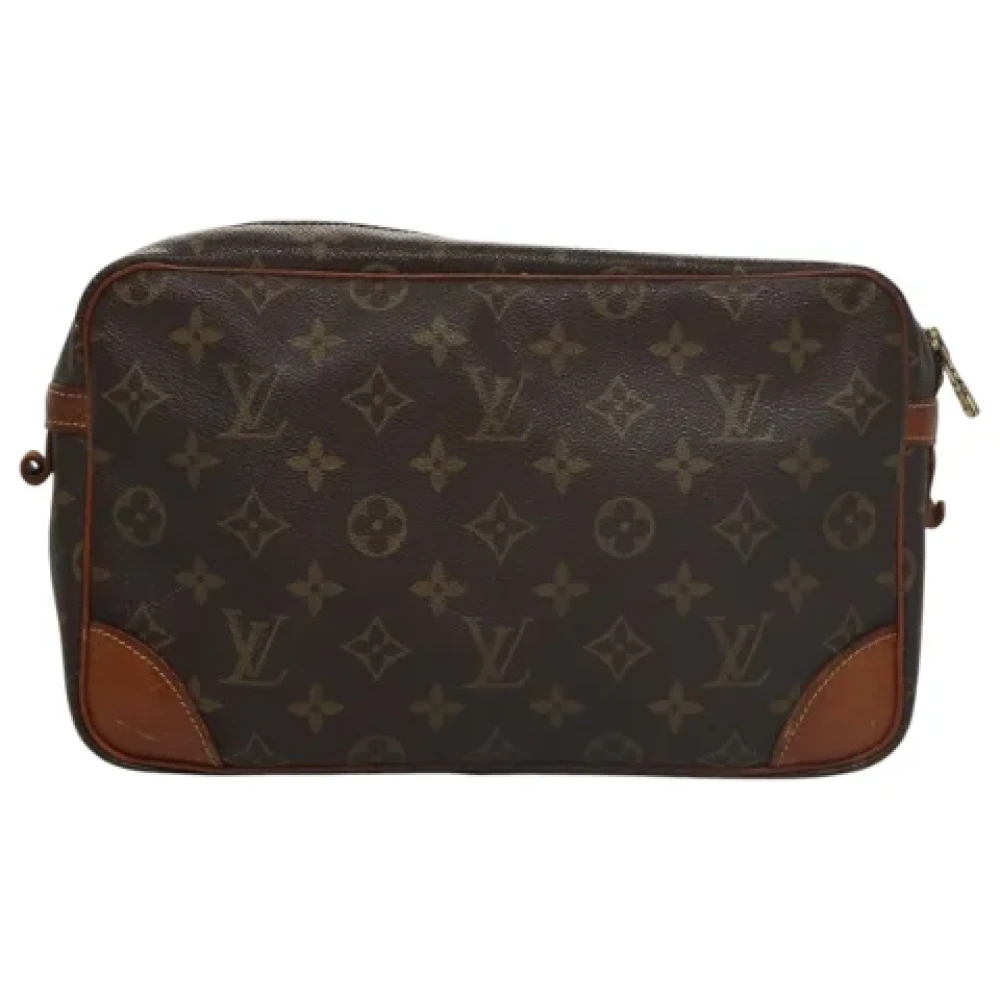 Louis Vuitton Vintage Pre-owned Canvas clutches Brown Dames